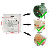 Intrerupator touch Alb Classlights, Sticla securizata, LED