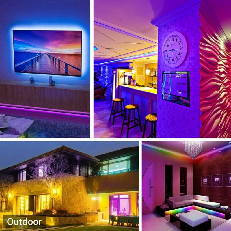 Kit Banda Led 5050 RGB IP65 / 5m cu Bluetooth + Telecomanda