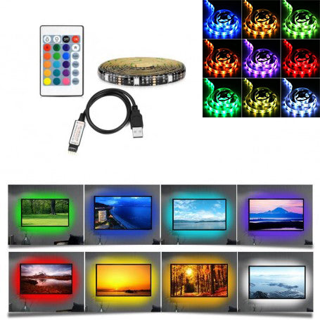 Kit Banda Led RGB pentru TV 3m USB