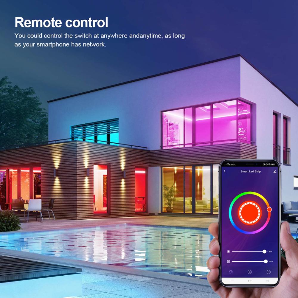Kit Banda LED RGB 12V - 24V, Smart Tuya Wi-Fi 10m cu Control Vocal si Sincronizare Muzica
