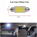 LED Auto COB, Soclu Feston 39mm, Lumina Alba, Set 2 Buc