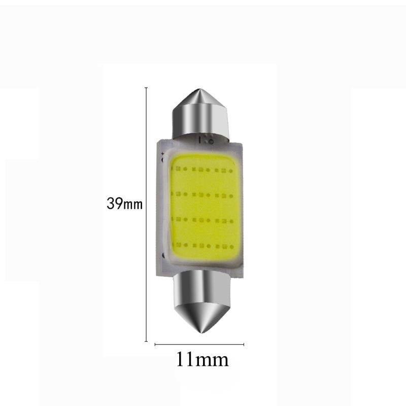 LED Auto COB, Soclu Feston 39mm, Lumina Alba, Set 2 Buc