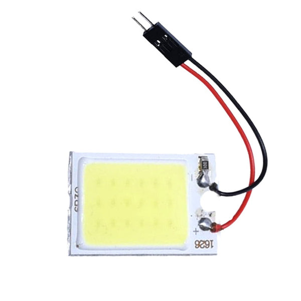 LED Auto COB Plafoniera, 36 Led, Lumina Alb-Rece, Adaptor Feston/T10, 6W