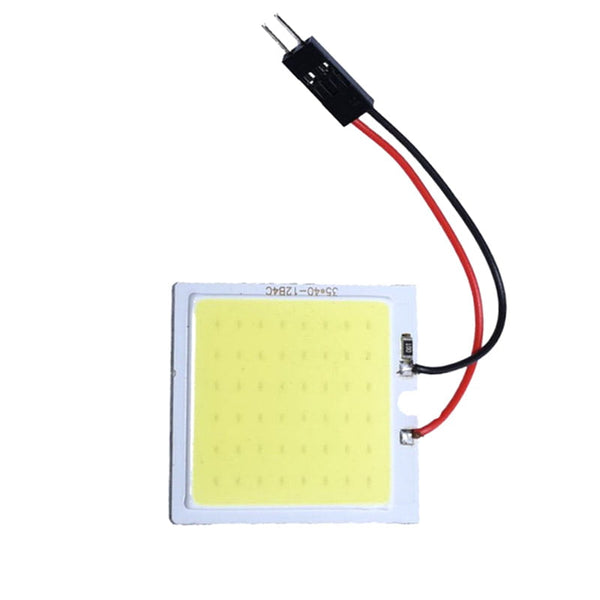 LED Auto COB Plafoniera, 48 Led, Lumina Alb-Rece, Adaptor Feston/T10, 8W