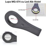 Lupa de Mana ,cu LED COB Alb + Violet
