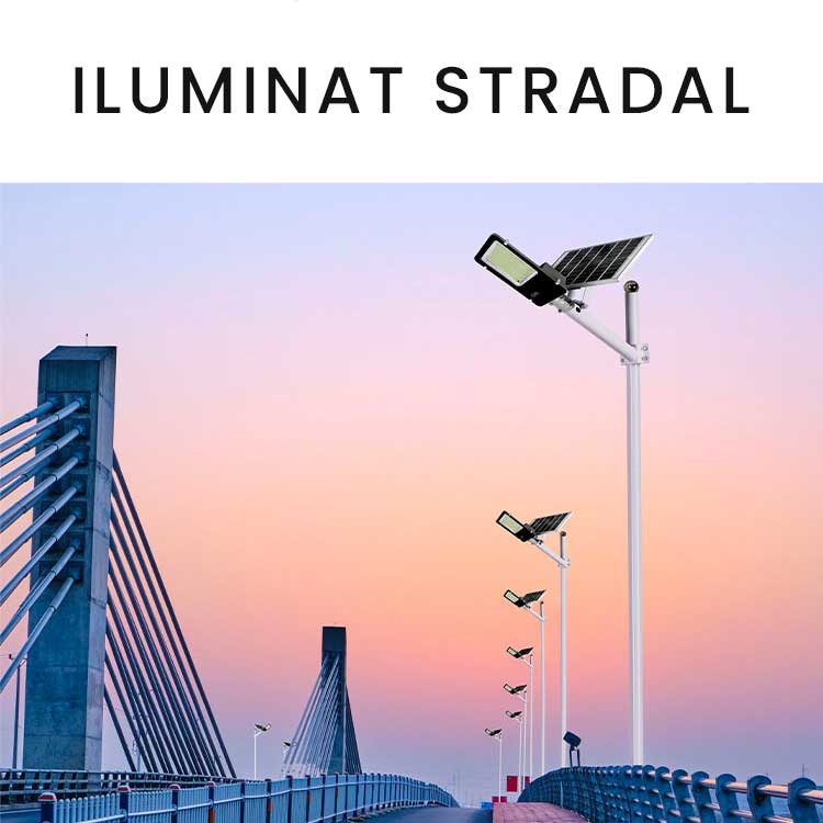 Lampa Solara Led 300W, Telecomanda si Accesorii incluse - Alb Rece