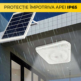 Aplică LED 200W cu Panou Solar, Interior/Exterior, Plafonieră Patrată, Lumină Rece/Caldă, ClassLights