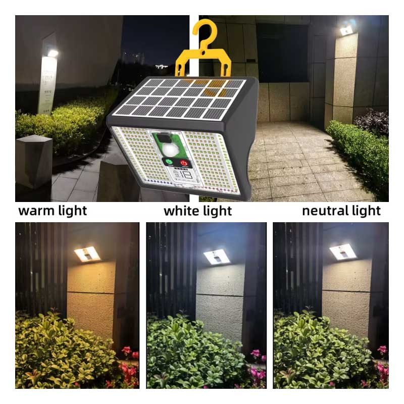 Lampă solară LED cu senzor, cârlig și magnet Classlights