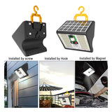 Lampă solară LED cu senzor, cârlig și magnet Classlights