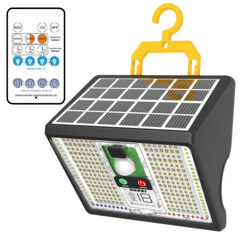 Lampă solară LED cu senzor, cârlig și magnet Classlights
