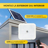 Aplică LED 100W cu Panou Solar, Interior/Exterior, Plafonieră Patrată, Lumină Rece/Caldă, ClassLights