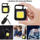 Mini-Lanterna LED Cob 6W, Tip Breloc, Carabina, Carcasa Aluminiu
