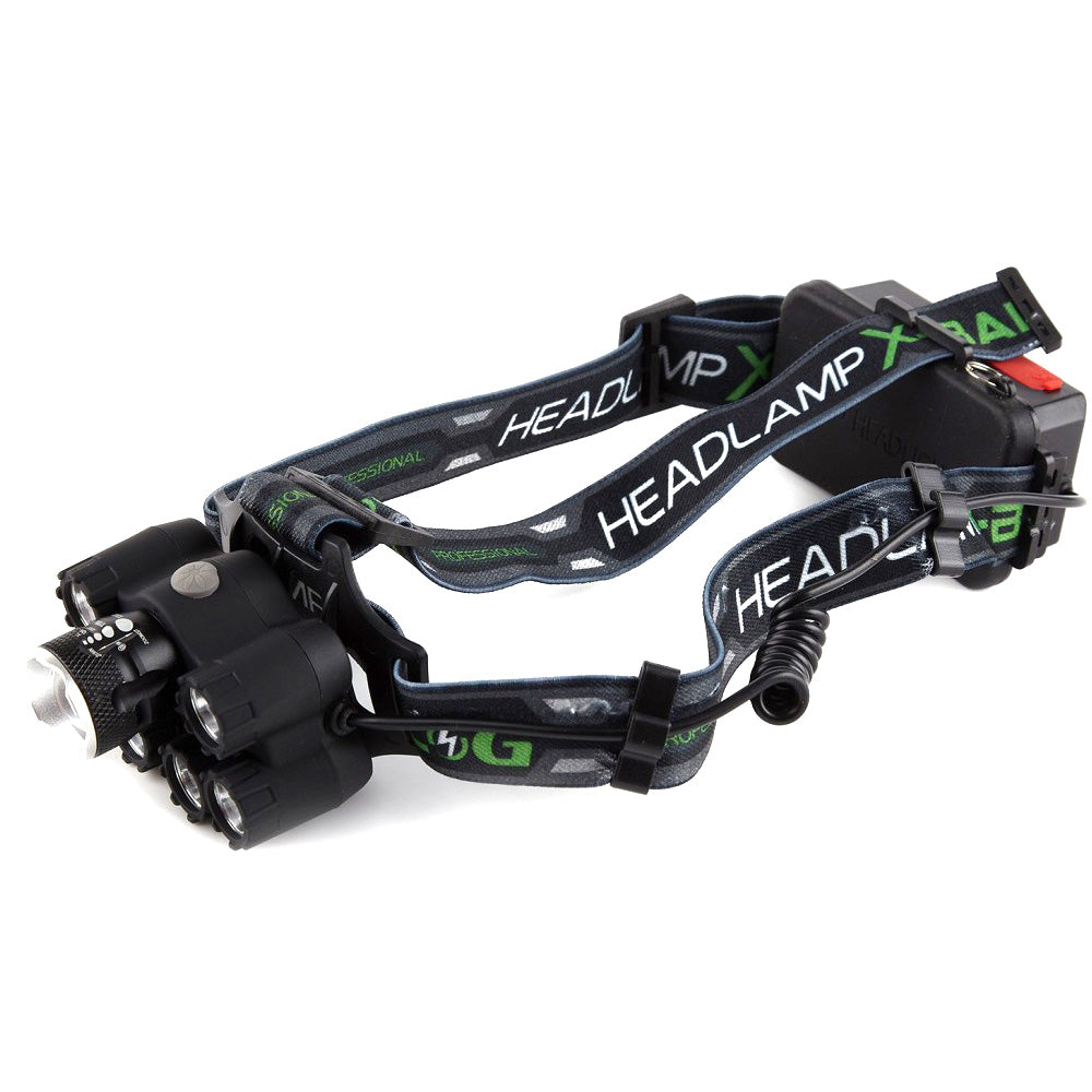 Lanterna De Cap, 7 Led XT6 CREE, Premium, 2 Acumulatori 3,7V, Negru, ElectroAZ