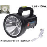Lanterna Led 100W cu 3 Faze+ Acumulator
