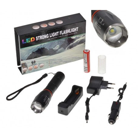 Lanterna Led XML T6 cu Zoom si 6 Faze