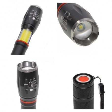 Lanterna Led XML T6 cu Zoom si 6 Faze