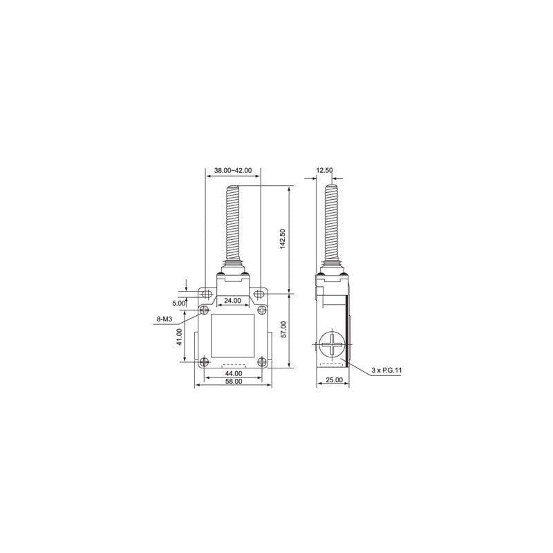 Limitator de Cursa cu Arc Metalic CSA-081