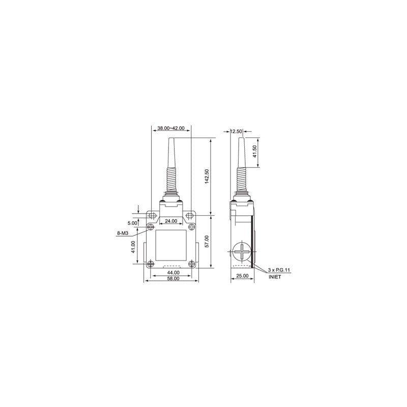 Limitator de Cursa cu Arc si Plastic CSA-071