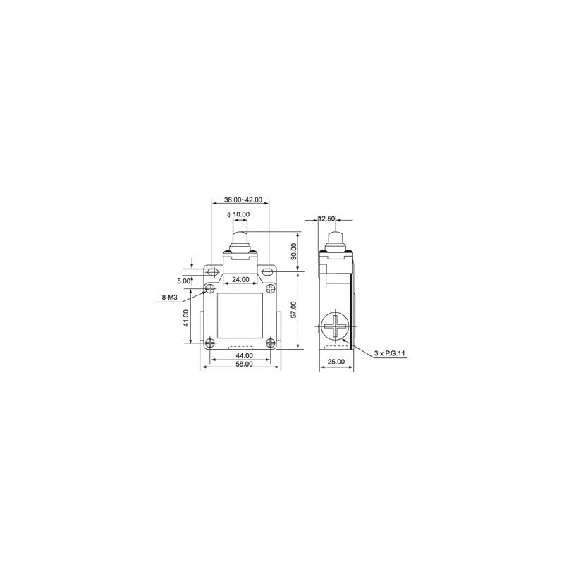 Limitator de Cursa cu Buton CSA-001