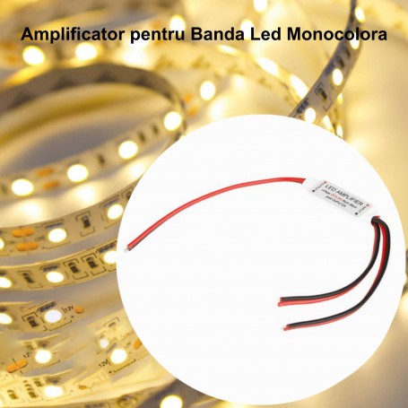 Mini-Amplificator LED Monocrom cu Fire