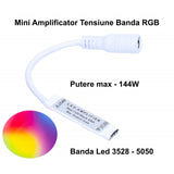 Mini-Amplificator LED RGB 12V cu Mufa