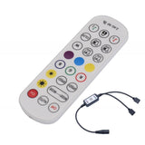 Mini-controler LED RGB 24 Taste, 2 Ieșiri și Magic Smart,144W