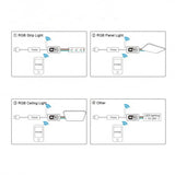 Mini-controler LED RGB cu Wi-Fi 5-24V