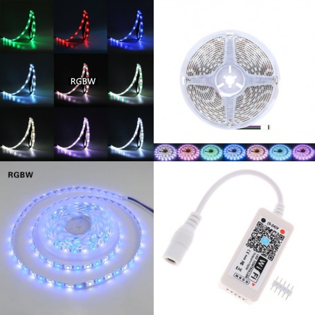Mini-controler LED RGBW cu Wi-Fi 5-24V