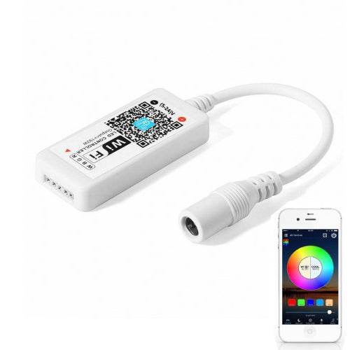 Mini-controler LED RGBW cu Wi-Fi 5-24V