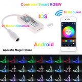 Mini-controler LED RGBW cu Wi-Fi 5-24V