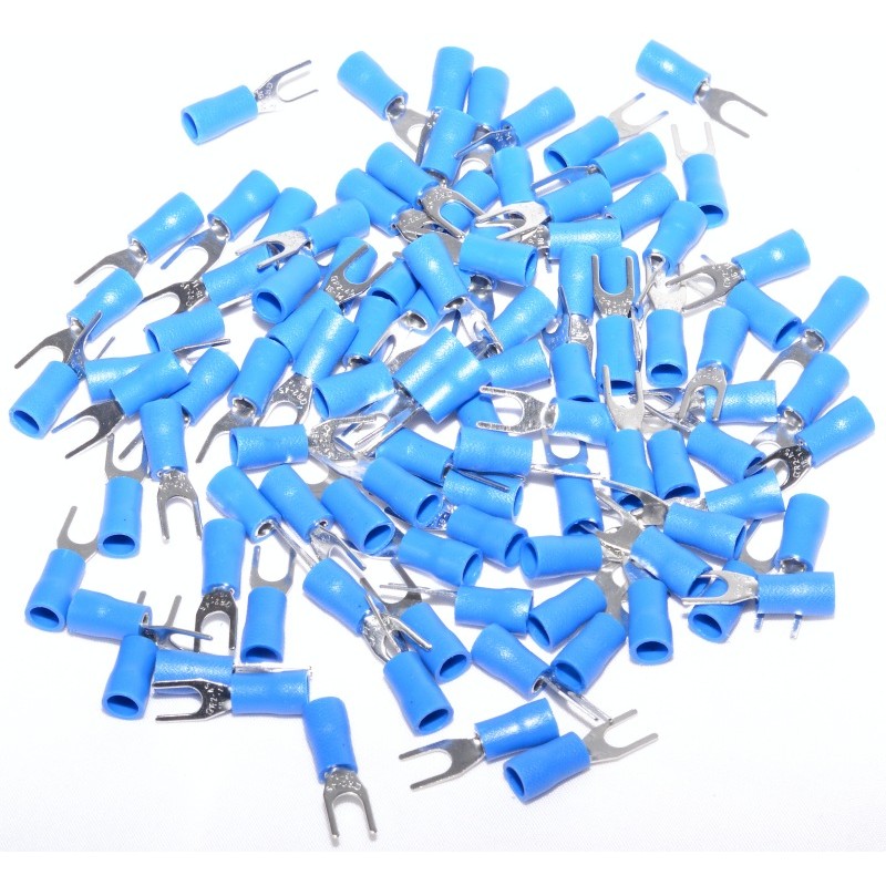 Papuc Electric Tip Furca Ø 4mm - Albastru ,100B/Set