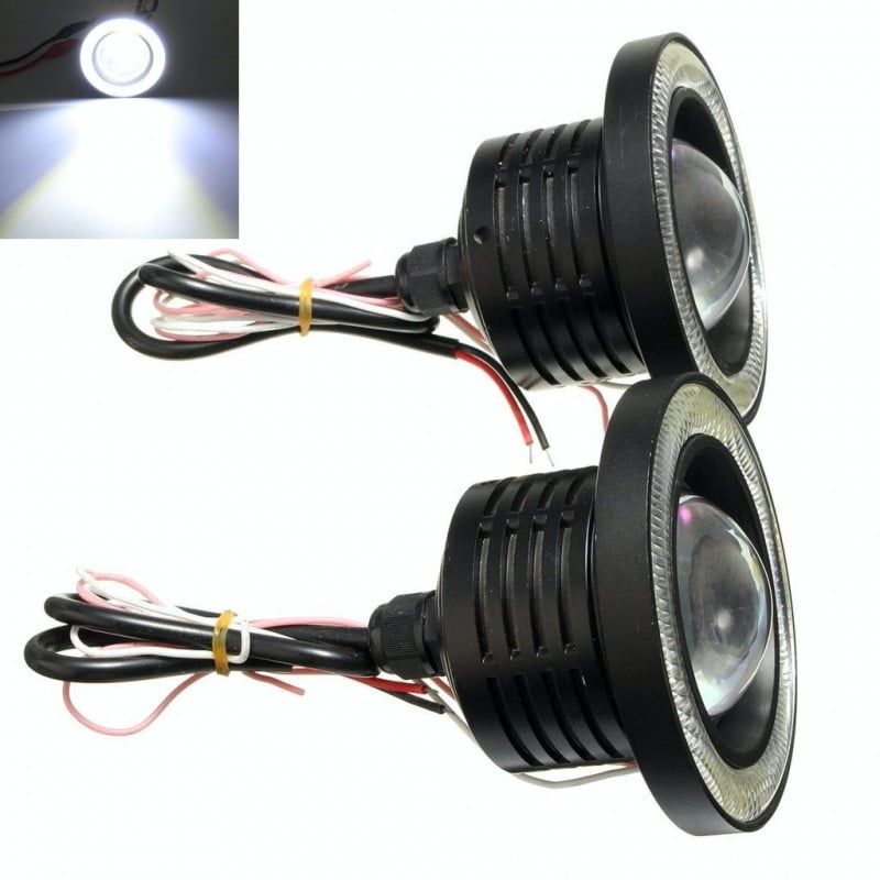 Set Proiectoare Auto LED Universale, 89mm / 10W / 3200Lm