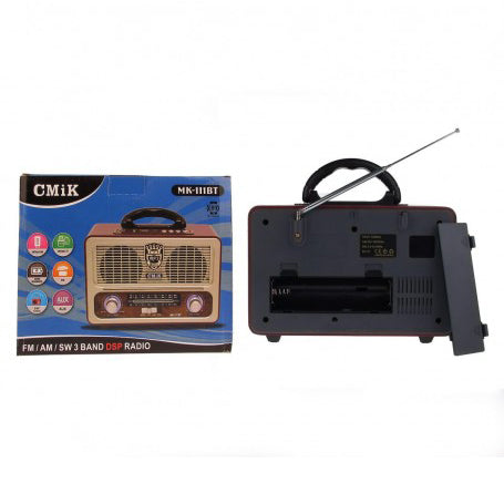 Radio Retro cu Bluetooth, USB, Portabil