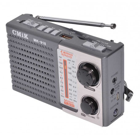 Radio cu Lanterna, USB, Card TF, MK-918