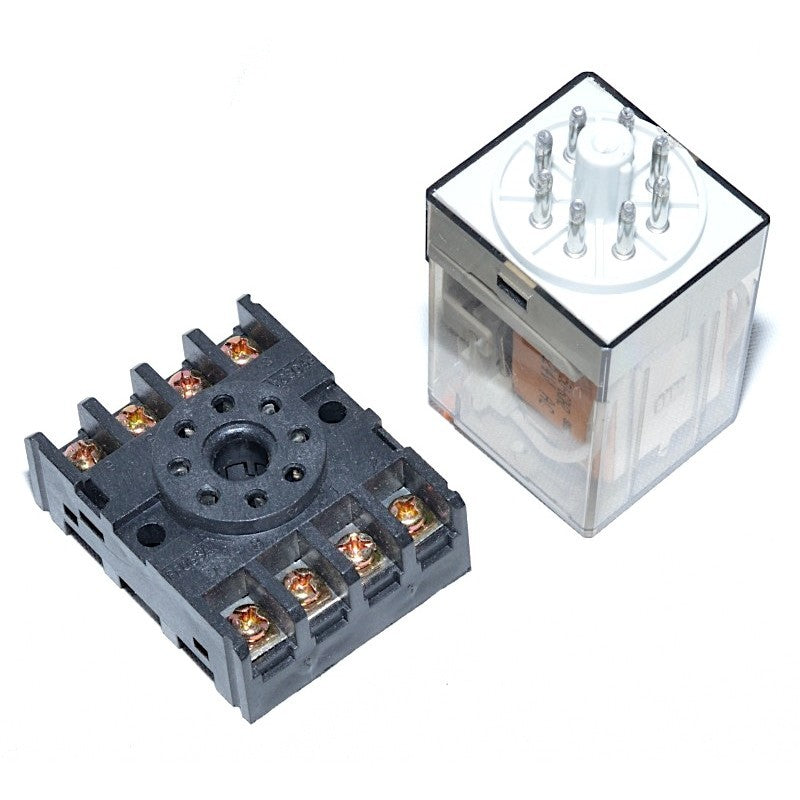 Releu Industrial 12V - AC, 8P, Cu Soclu, 8 Pini