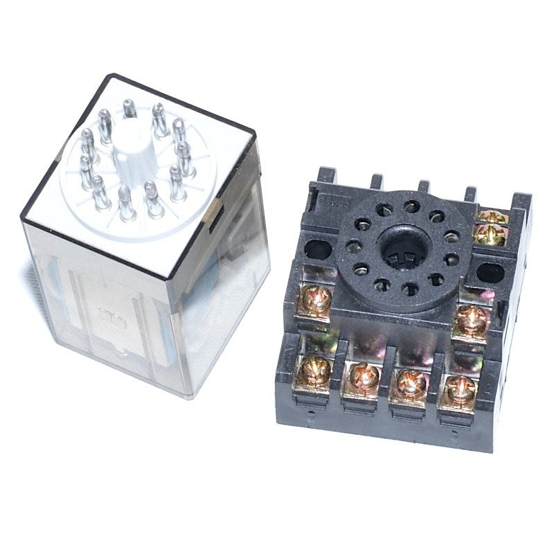 Releu Industrial 48V - DC, 11P, Cu Soclu, 11 Pini