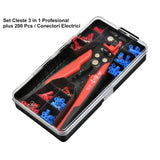 Set Cleste 3 in 1 Dezizolat-Sertizat-Taiat cu 200/Pcs Papuci - 1807