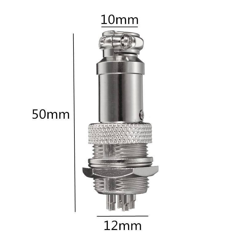 Set Conector Incarcator GX 3 Pini, Tip Aviator, (mama-tata GX16)