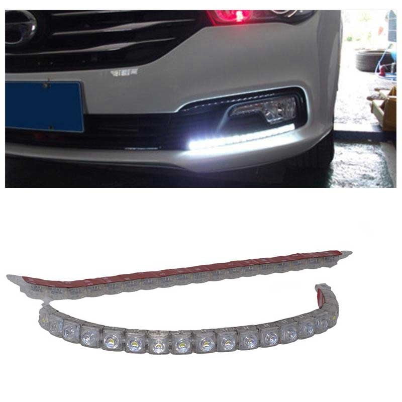 Set Lumini Auto Led DRL, Flexibile, Universale, 2 X 14 , 12V - 14W