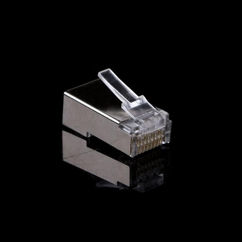 Set Mufa FTP-UTP RJ45 Metal Cat6E, Cutie 100 buc