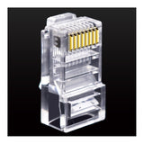 Set 100 Mufe UTP RJ45, CAT6, Opritor Fixare, Plastic, Transparent