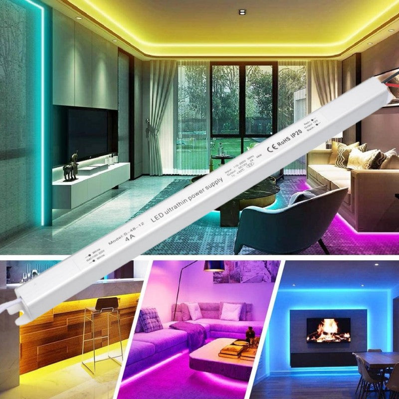 Sursa de Alimentare, Ultra Slim, Interior, 12V, 48W, 4A