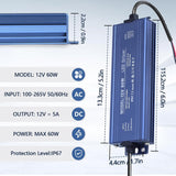 Sursă de Alimentare de Exterior IP67, 12V 6.6A - 80W, ElectroAZ