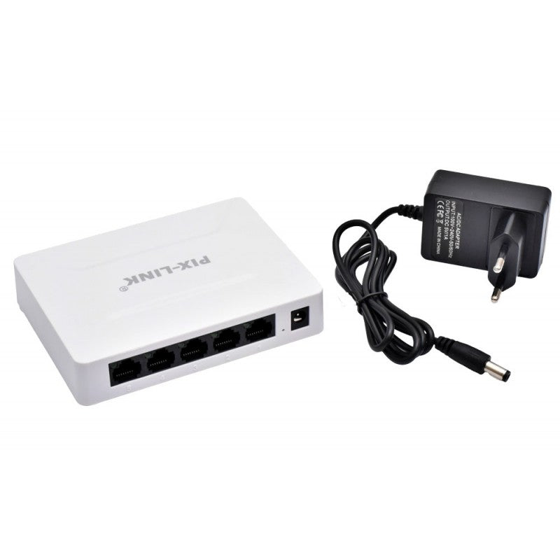 Switch Gigabit 5 Porturi 10/100/1000Mbps Pix-Link GS05