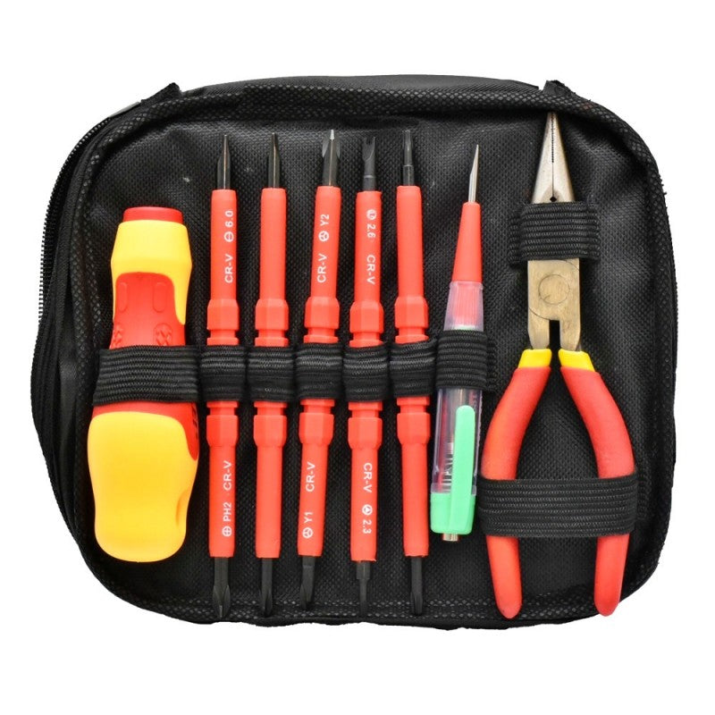 Trusa 12 Unelte de Electrician, Surubelnite si Sfic NO-3035