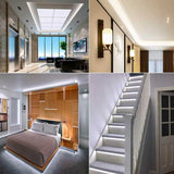 Banda LED 12V, Interior IP20, 60 LED/m SMD5050, Alb-Rece, Rola 5 metri, ElectroAZ