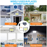Proiector LED Solar 40W cu Senzor de Miscare si IP65 ClassLights, 204 Led-uri