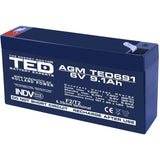 Acumulator Plumb-Acid 6V-9,1Ah TED
