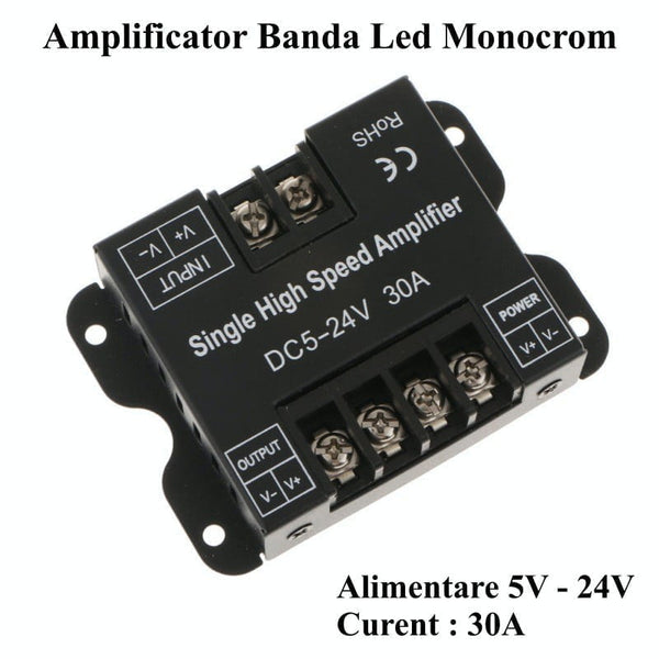 Amplificator Banda Led Monocrom 5V-24V