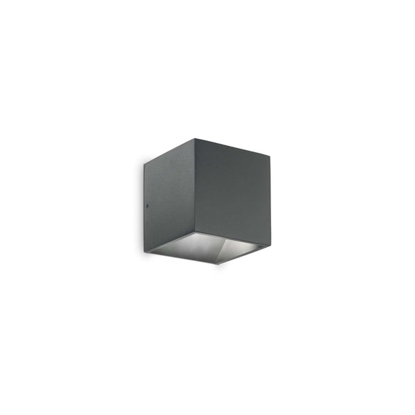 Aplica LED Exterior, Finisaje Premium, IdealLux Italia, RUBIK AP1 D07 ANTRACITE 3000K